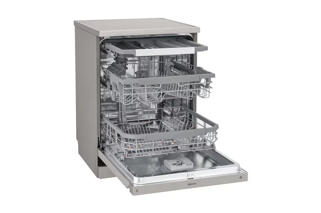 جلاية إل جي بالبخار QuadWash™ سعة 14 مكانًا  DFB425FP