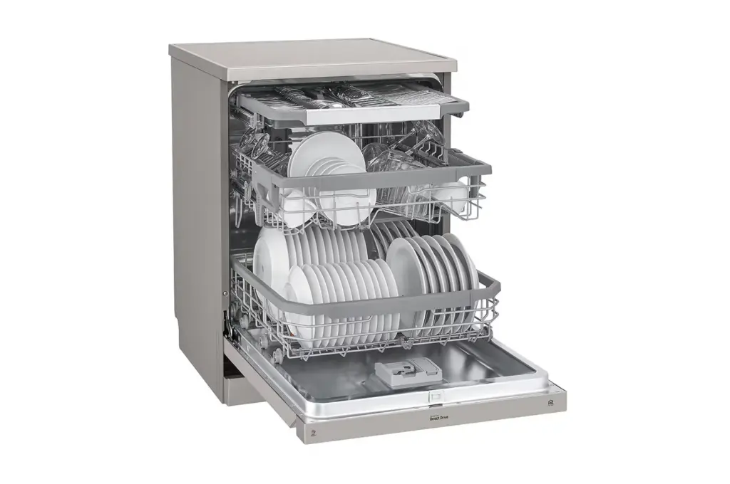 جلاية إل جي بالبخار QuadWash™ سعة 14 مكانًا  DFB425FP