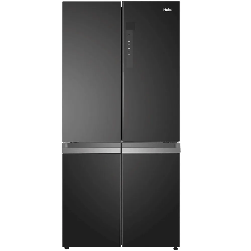 ثلاجة هاير 606 لتر زجاج اسود موديل HRF-7100FB
