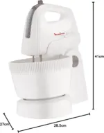 مولينكس باور ميكس HM615110 - خلاط طعام (500 واط، 5 سرعات وتيربو وخفاقة ووعاء خلط