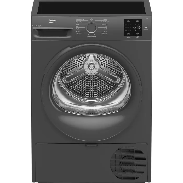 نشافة ملابس BEKO 10 كيلو Heat Pump لون أسود موديل BM10875ATNX