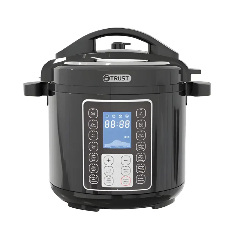 ترست طنجرة ضغط كهربائية Smart Cook Pro سعة 10 لتر بقدرة 1400 واط، أسود.