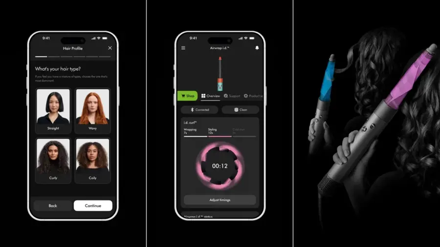 دايسون مصفف الشعر إيرراب (HS08) للشعر الأملس والمموج 1300 واط، فيروزي.
