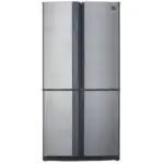 ثلاجة شارب 4  ابواب سعة 605 لتر SJ-FE87V-SS  لون سلفر