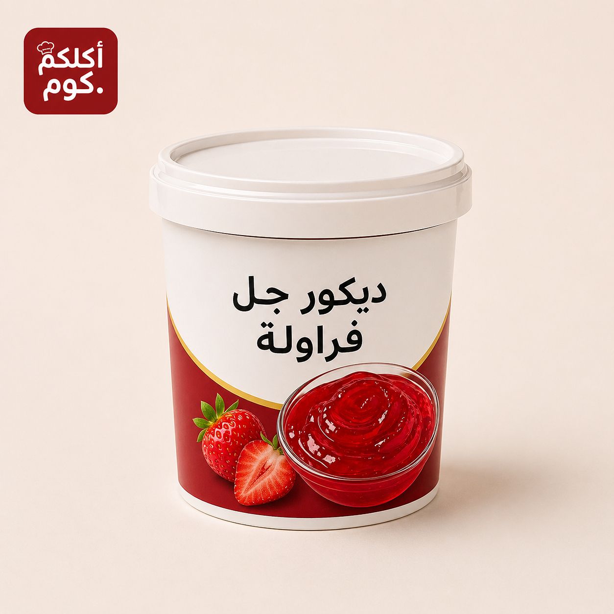 ديكور جل فراولة