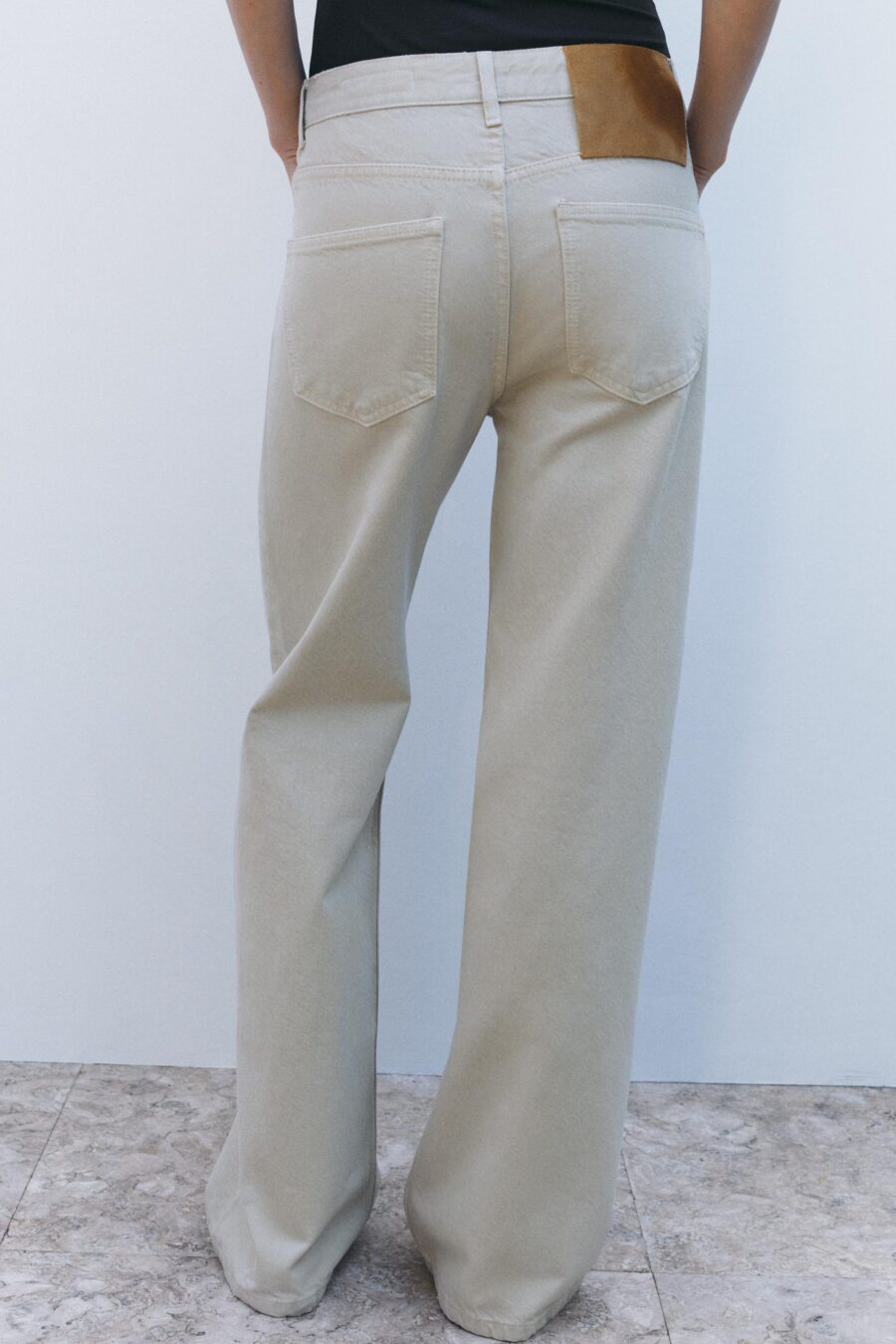 ZW COLLECTION WIDE-LEG MID-RISE JEANS