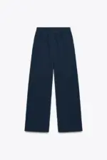 BASIC STRAIGHT PLUSH TROUSERS WITH ADJUSTABLE HEM