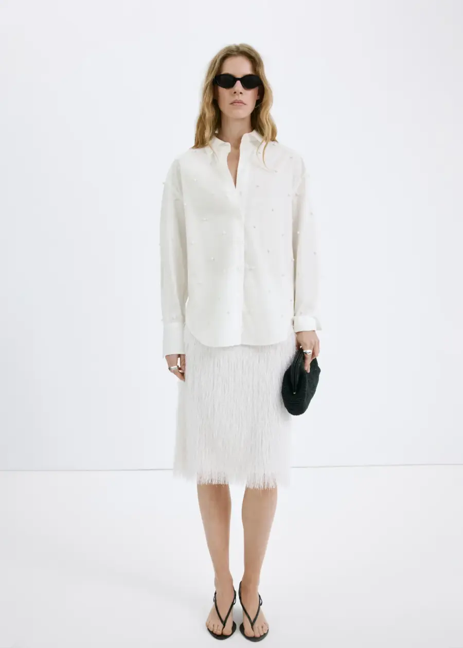 Lyocell pearl blouse