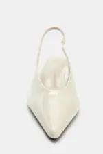 LEATHER KITTEN-HEEL SHOES