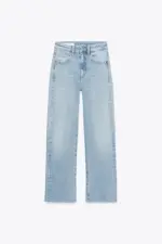 TRF HIGH-WAIST CROPPED FLARE JEANS