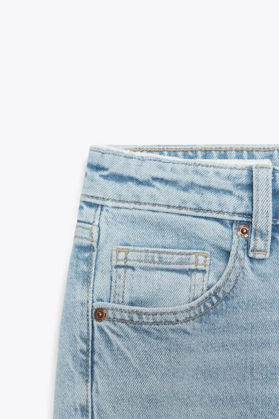 TRF HIGH-WAIST CROPPED FLARE JEANS