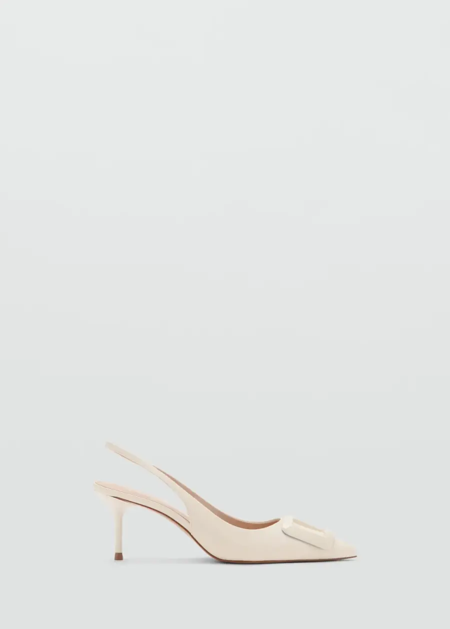 Patent leather shoes with heels