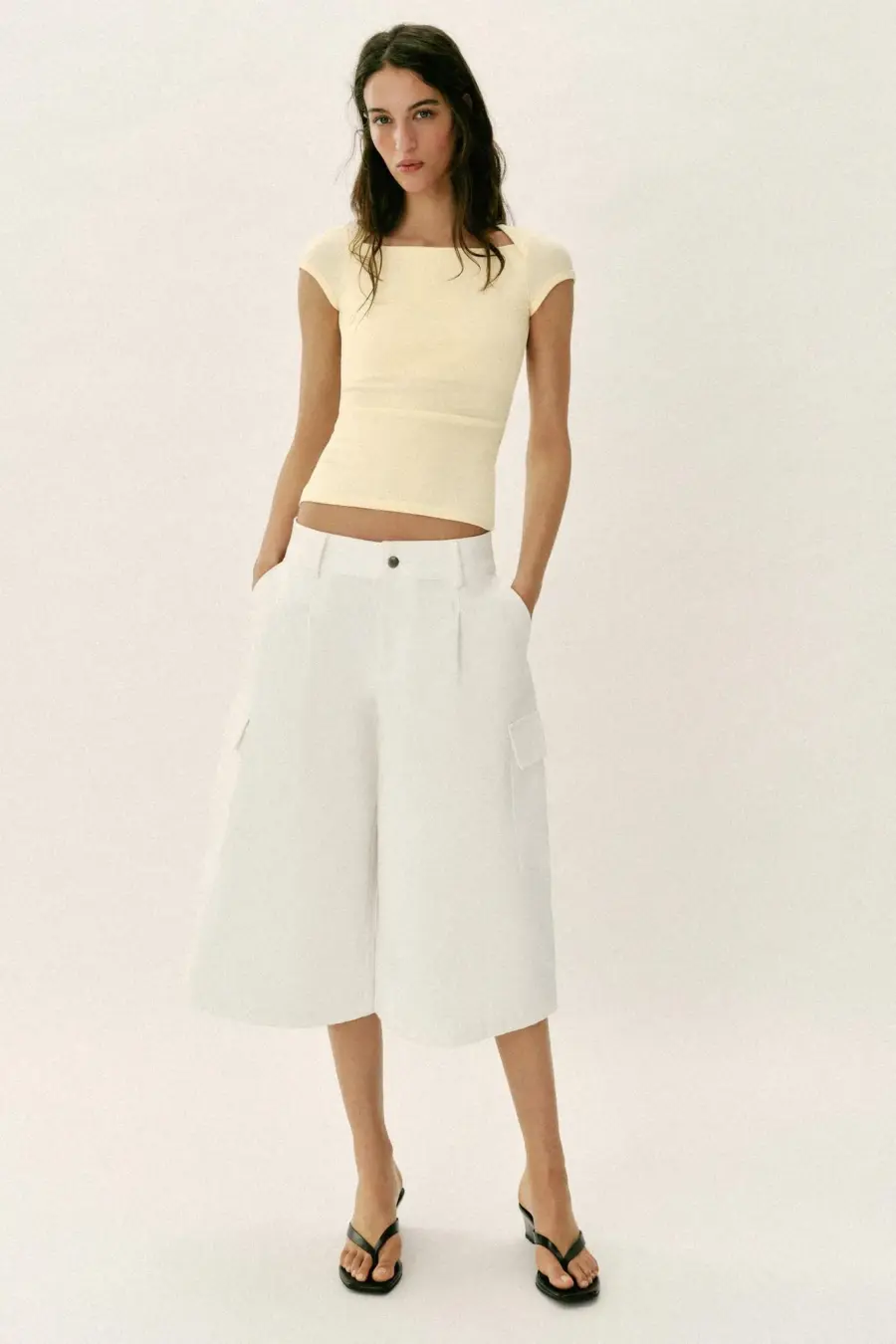 SQUARE NECKLINE T-SHIRT