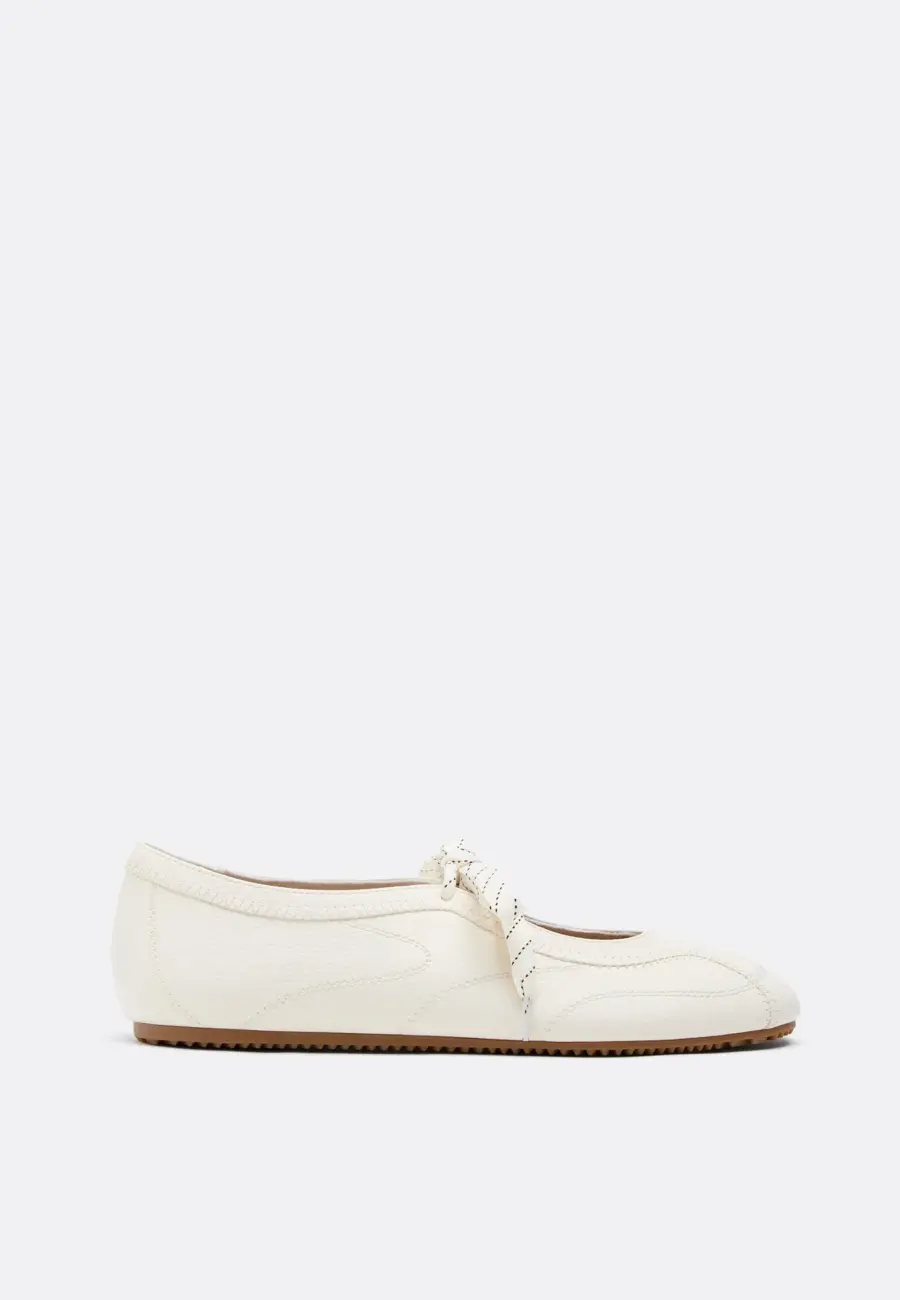 Bow sneaker ballet flats