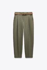 DARTED TROUSERS WITH BELT