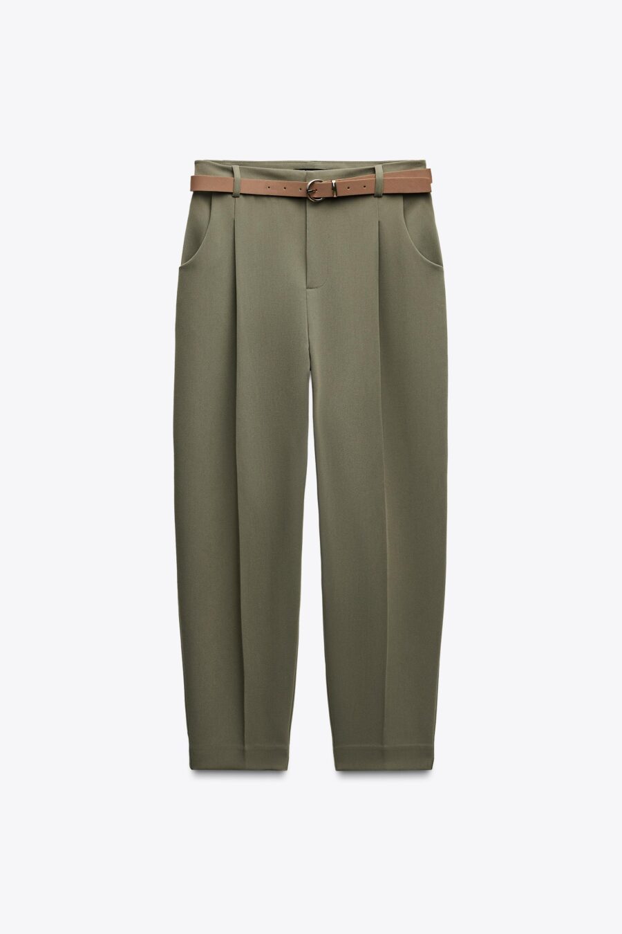 DARTED TROUSERS WITH BELT