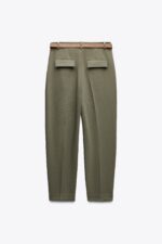 DARTED TROUSERS WITH BELT