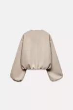 SOFT BOMBER JACKET WITH ELASTIC TRIMS