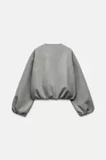 SOFT BOMBER JACKET WITH ELASTIC TRIMS