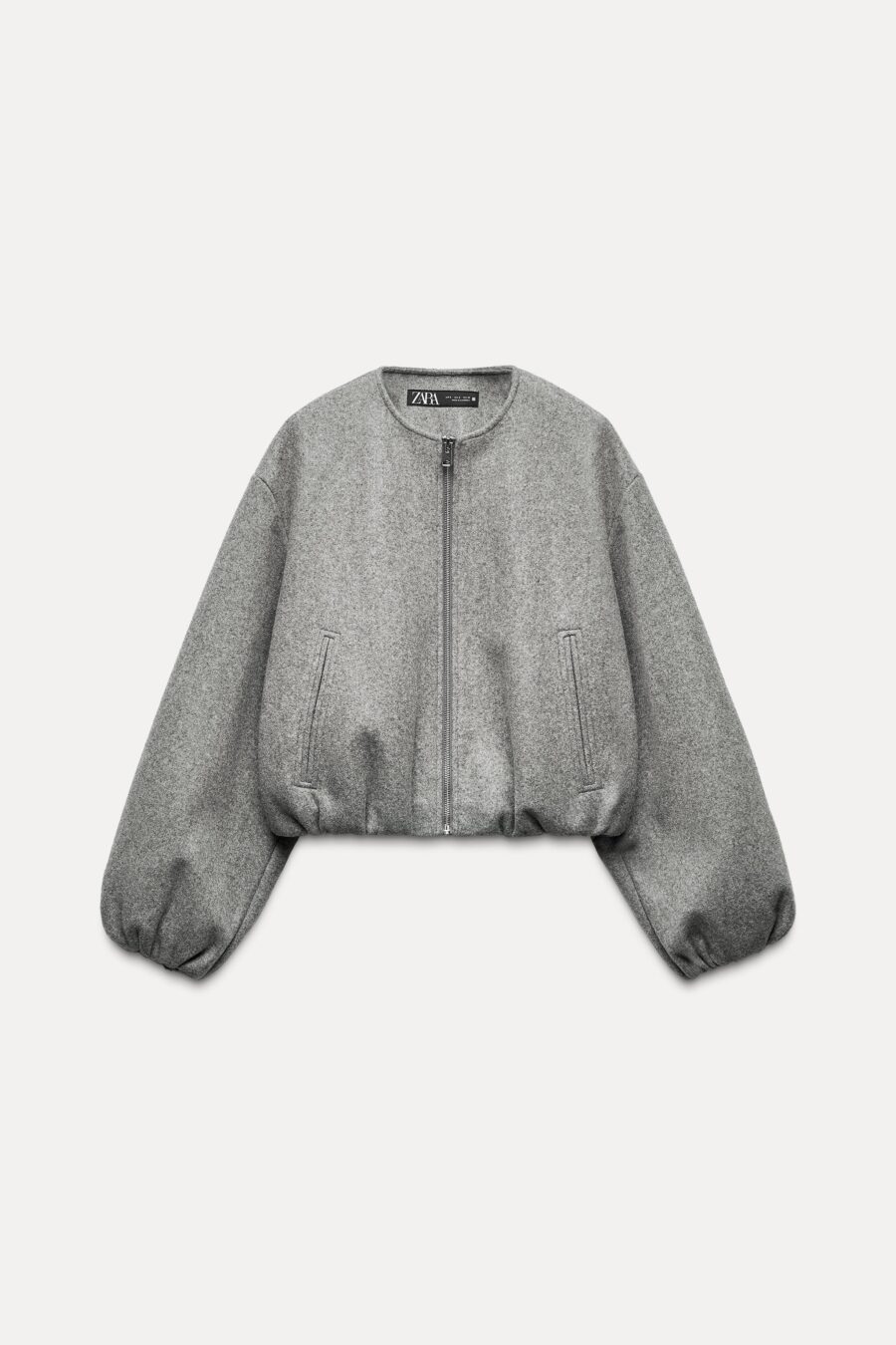 SOFT BOMBER JACKET WITH ELASTIC TRIMS