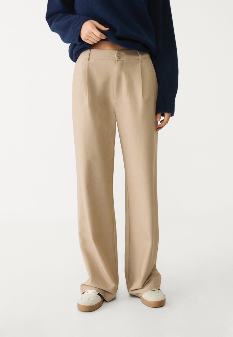 Pleated wide