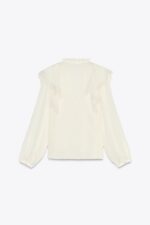 LACE RUFFLE BLOUSE