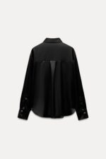 SATIN SHIRT WITH GOLD BUTTONS