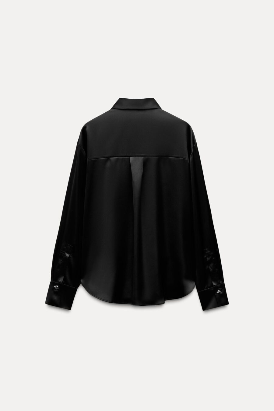 SATIN SHIRT WITH GOLD BUTTONS