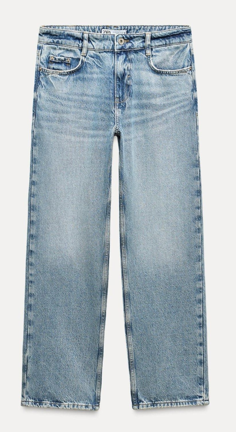 ZARA MID RISE STRAIGHT
