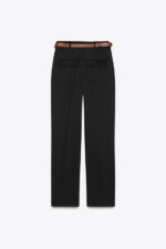 STRAIGHT FIT TROUSERS WITH BELT