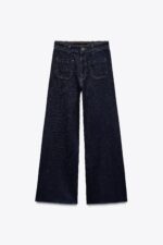 ZW COLLECTION WIDE-LEG HIGH-WAIST JEANS