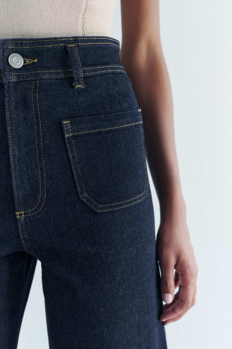 ZW COLLECTION WIDE-LEG HIGH-WAIST JEANS