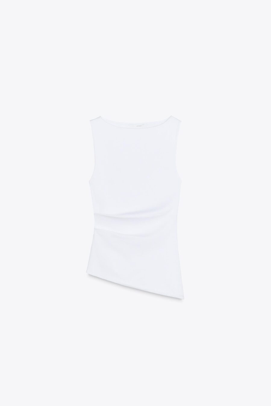 ASYMMETRIC DRAPED T-SHIRT