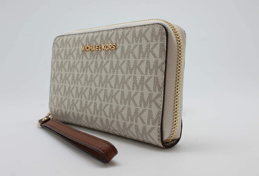 Michael Kors Jet Set Travel Large Flat Multifunction Phone Case Wristlet