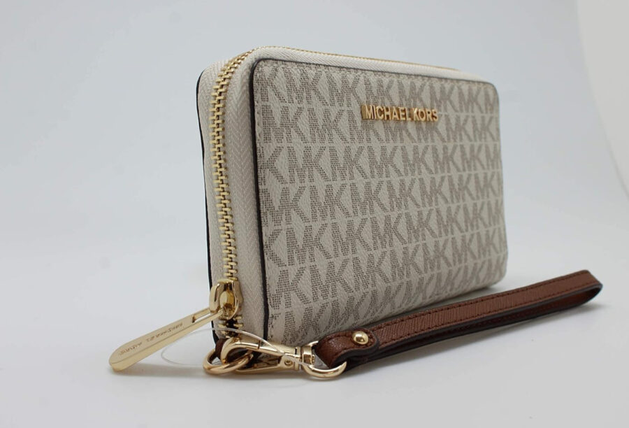 Michael Kors Jet Set Travel Large Flat Multifunction Phone Case Wristlet