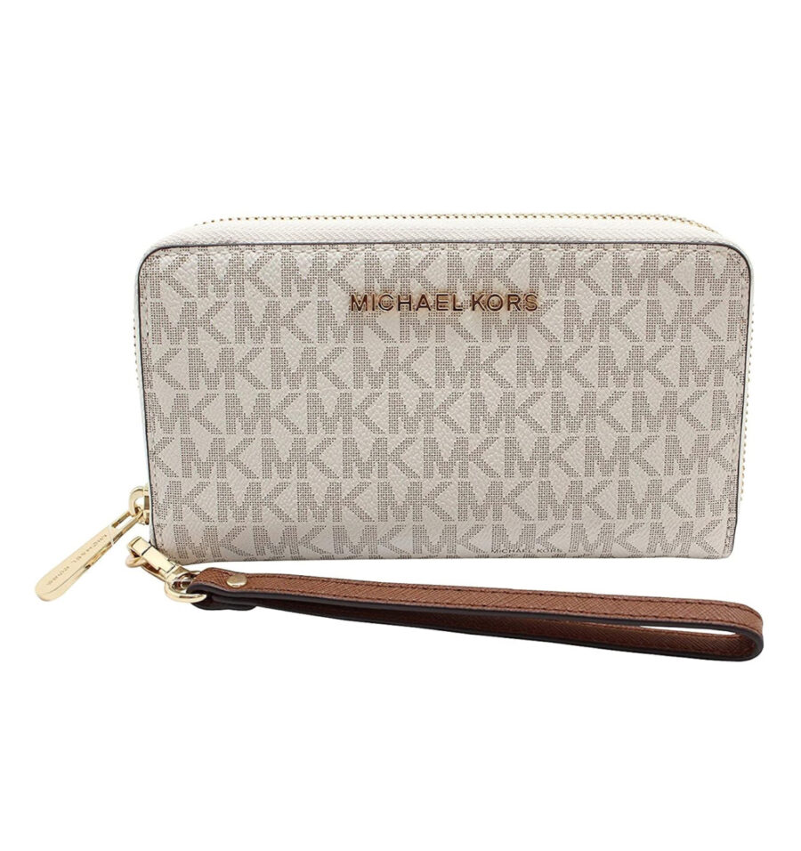 Michael Kors Jet Set Travel Large Flat Multifunction Phone Case Wristlet