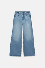 Z1975 HIGH RISE WIDE LEG LONG LENGTH JEANS
