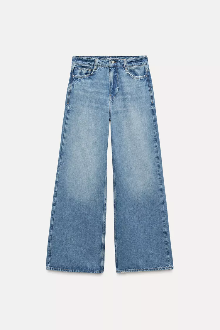 Z1975 HIGH RISE WIDE LEG LONG LENGTH JEANS
