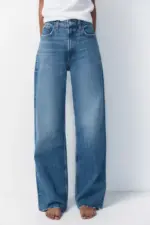 TRF HIGH RISE WIDE LEG JEANS