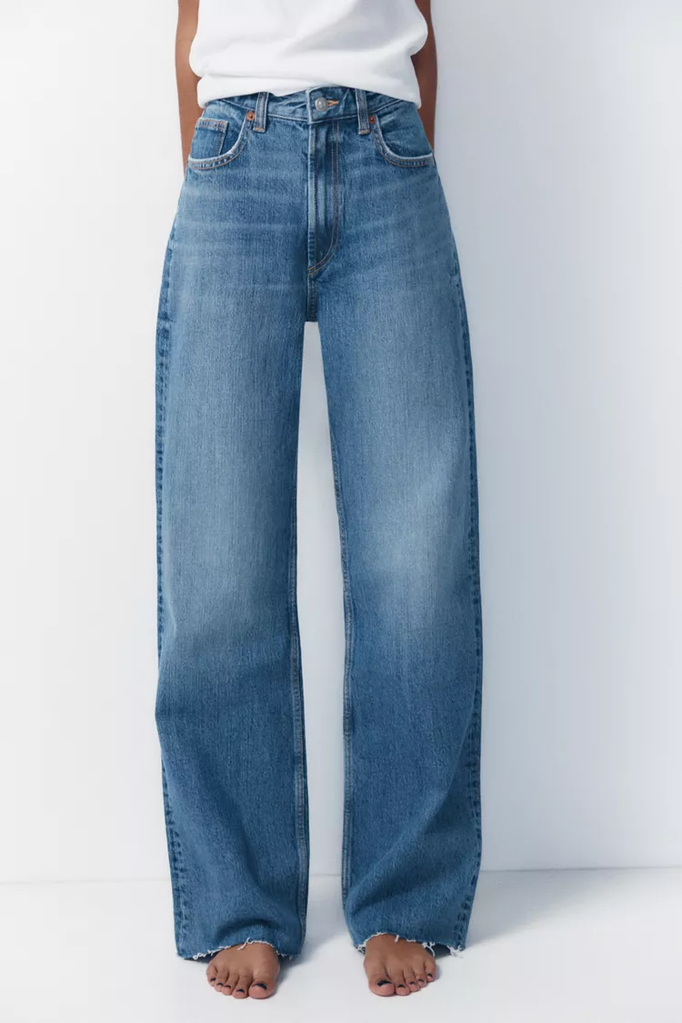 TRF HIGH RISE WIDE LEG JEANS