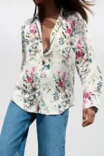 SATIN EFFECT PRINTED SHIRT
