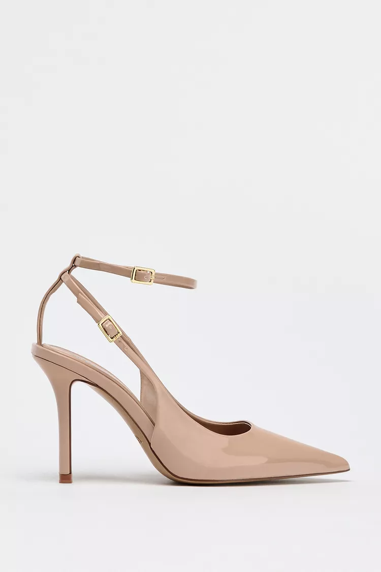 PATENT SLINGBACK HEELS