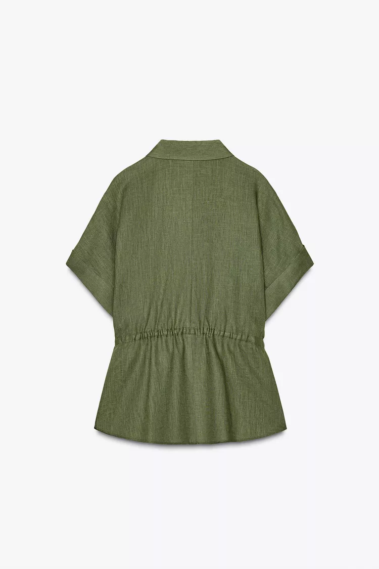 LINEN SAFARI SHIRT