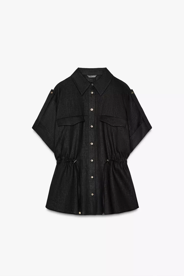 LINEN SAFARI SHIRT