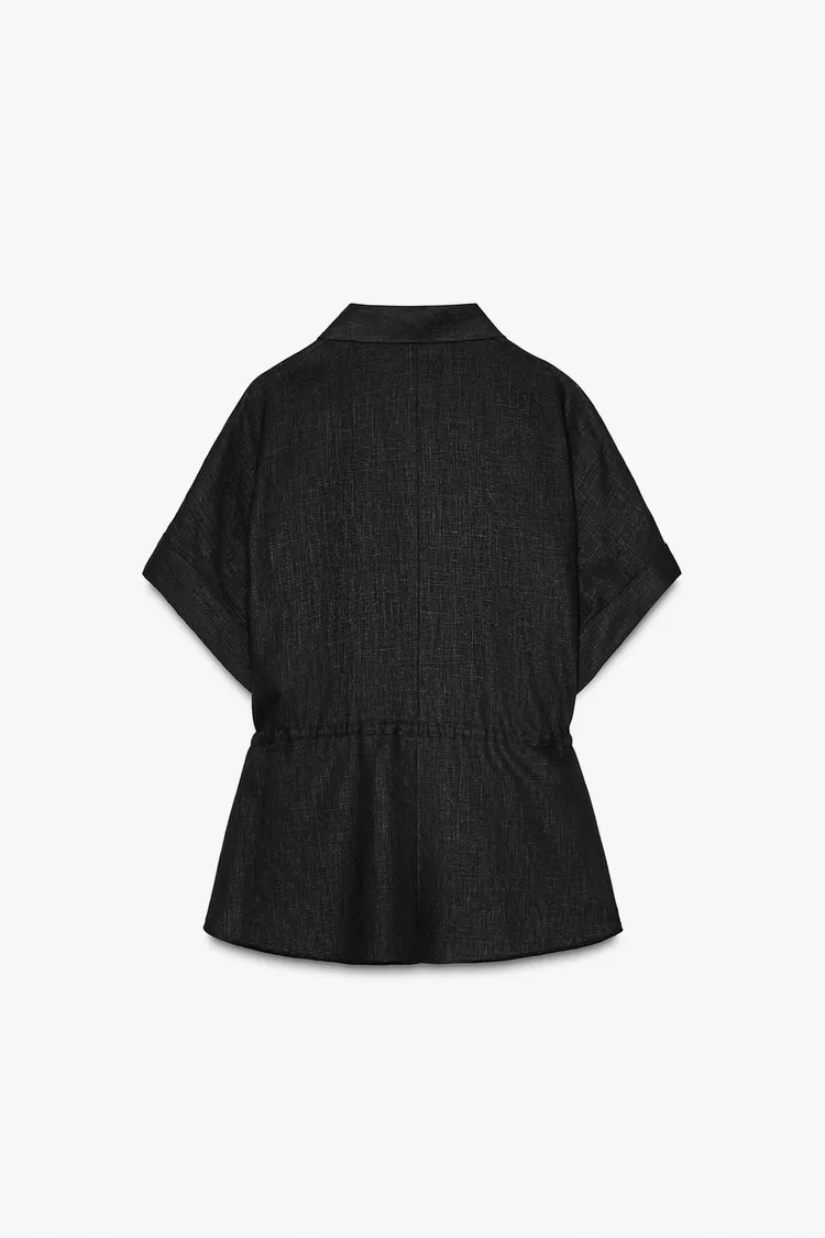 LINEN SAFARI SHIRT