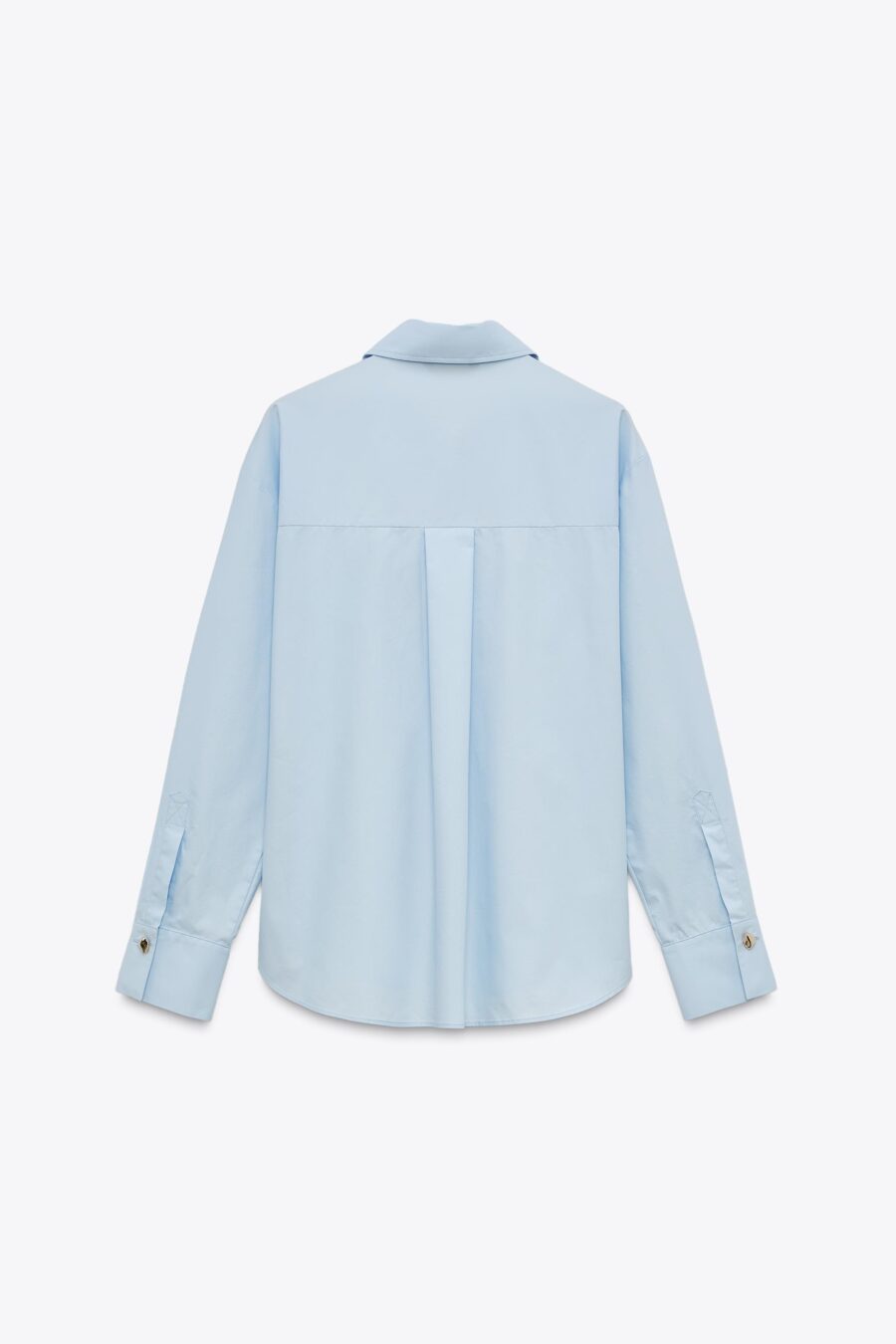 POPLIN SHIRT WITH CONTRASTING BUTTONS