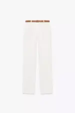 BELTED STRAIGHT LEG PANTS