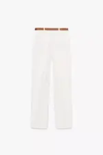 BELTED STRAIGHT LEG PANTS