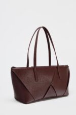 WOVEN ELONGATED HANDBAG