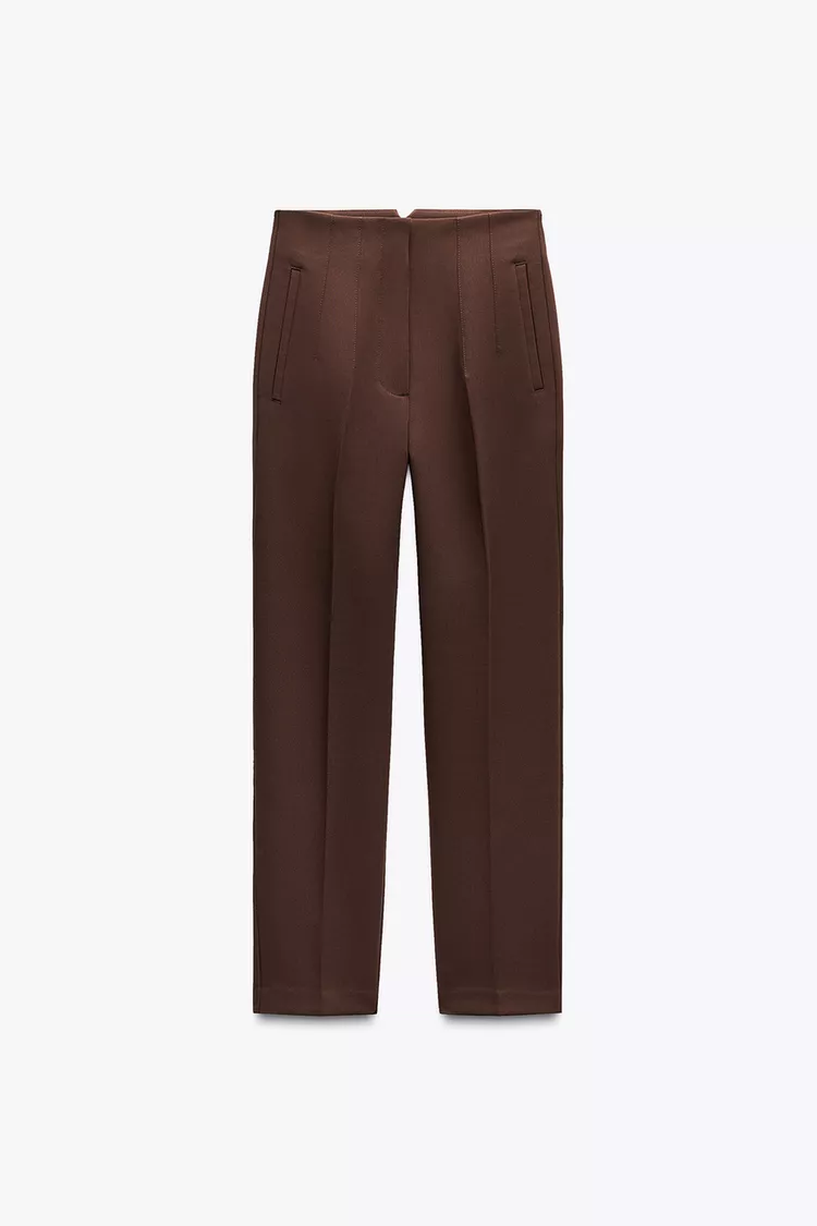 HIGH-WAIST TROUSERS